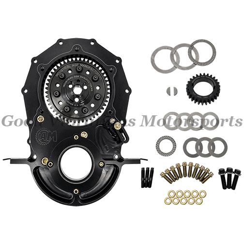 GEAR DRIVE ASSY BILLET BBC w/ 5/8 HEX - BLACK