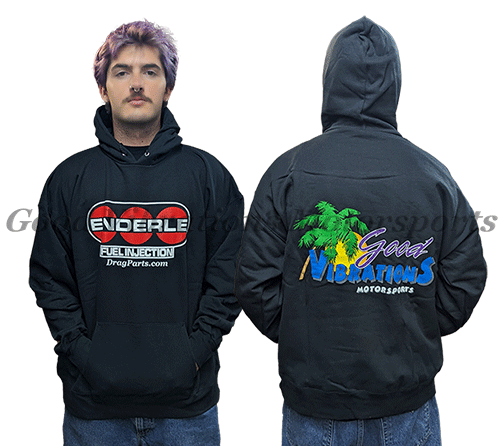 ENDERLE/ GOOD VIBRATIONS HOODIE BLACK - LARGE