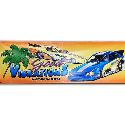 BANNER - GV FC CARS ORANGE 24 x 72 IN