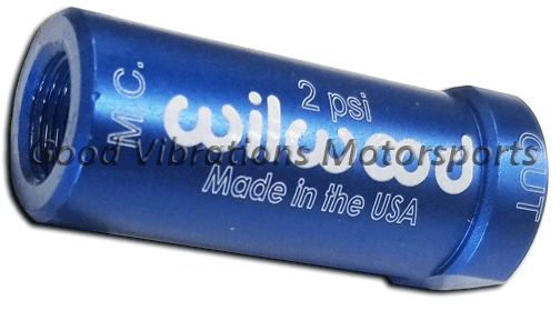 RESIDUAL PRESSURE VALVE 2psi