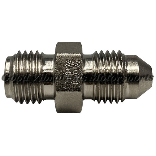 AN3 MALE TO 3/8-24 MALE INVERTED FLARE SHORT STEEL (pr)