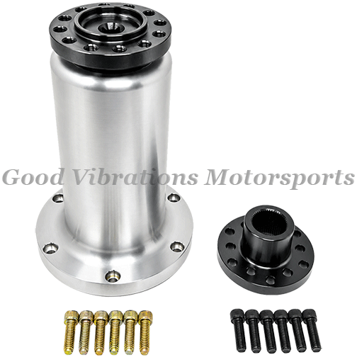 BLOWER SNOUT AND COUPLER COMPETITION 3.530 OD  w/ 1.250in SHAFT. INCLUDES O-RING & BOLTS (8.400in LONG)