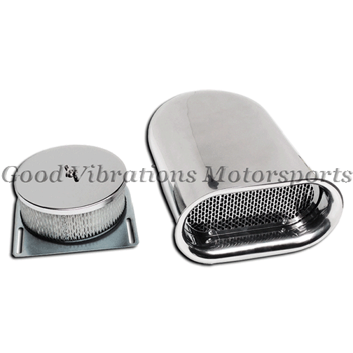 HILBORN-STYLE SCOOP POLISH ALUM SMOOTH SINGLE w/ FILTER
