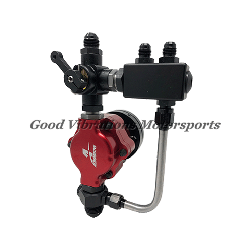 BILLET GEROTOR FUEL PUMP 6.0gpm 3/8 HEX w/ AN12 MALE INLET AND AN8 MALE OUTLET KIT