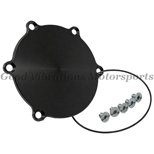 GEAR DRIVE CAM COVER BBC TFX. Smooth (SCALLOPED STYLE) Black