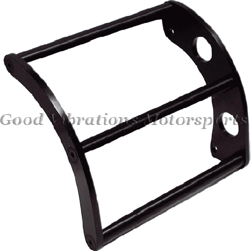 BILLET ALUM BELT GUARD. ANODIZED BLACK 6in