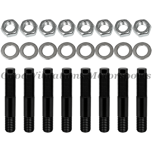 ALUM BLOWER STUD KIT 7/16 X 2.5in w/ SS WASHER & NUTS