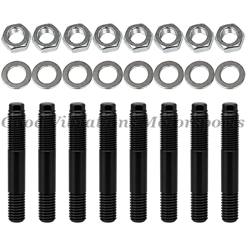 ALUM BLOWER STUD KIT 7/16 x 2.75in w/ SS WASHER & NUTS
