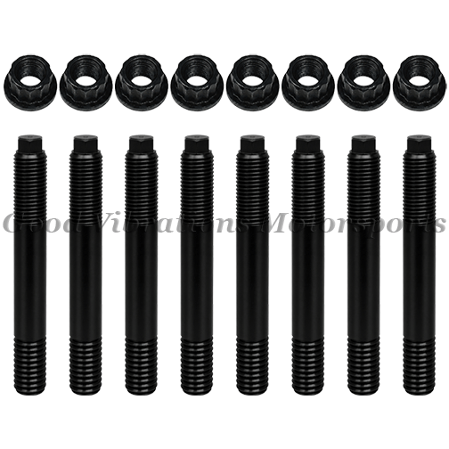 ALUM BLOWER STUD KIT 7/16 X 3.0in w/ 12pt NUTS