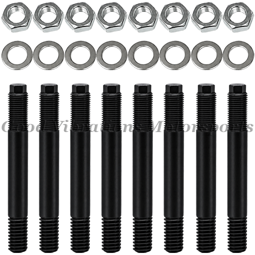 ALUM BLOWER STUD KIT 7/16 X 3.5in w/ SS WASHER & NUTS