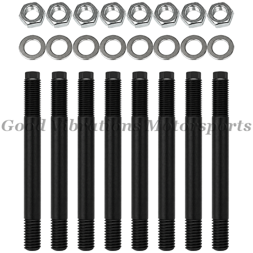 ALUM BLOWER STUD KIT 7/16 X 4.5in w/ SS WASHER & NUTS