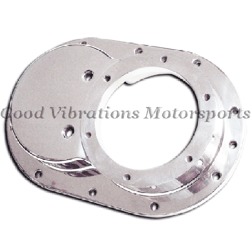 BLOWER FRONT COVER. BILLET - ALL ROUND. POLISHED