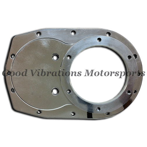 BLOWER FRONT COVER. BILLET - HALF ROUND. POLISHED