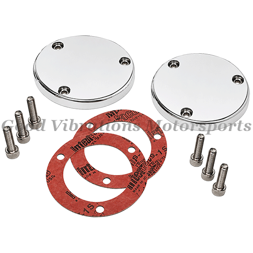 REAR BEARING PLATE CAPS BILLET POLISHED (pr)