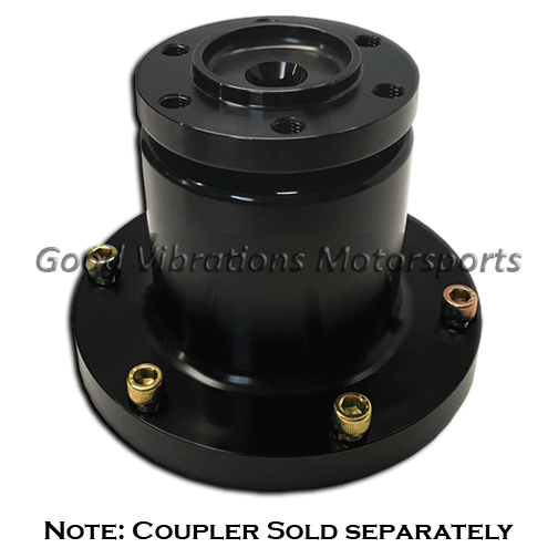BLOWER SNOUT STREET/STRIP SHORT 3.90 L x 3.370 OD  w/ 1.125in SHAFT. INCLUDES ORING & BOLTS - BLACK