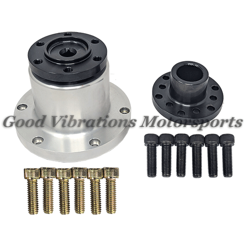 BLOWER SNOUT AND COUPLER. COMPETITION 3.530 OD w/ 1.250in SHAFT. INCLUDES O-RING & BOLTS (3.90in LONG)