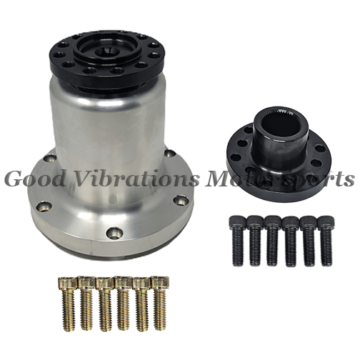 BLOWER SNOUT AND COUPLER COMPETITION 3.530 OD  w/ 1.250in SHAFT. INCLUDES O-RING & BOLTS (5.25in LONG)