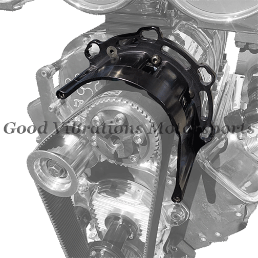 BELT GUARD - BILLET HEAVY-DUTY w/ STARTER MOUNT (BLACK)