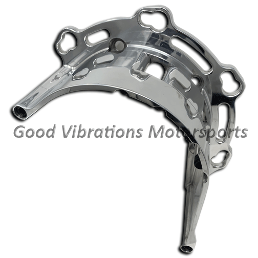 BELT GUARD  BILLET HEAVY-DUTY 3-HOLE ROOTS (SSI-PSI-TBS XR-1 Etc...) w/ STARTER MOUNT Polished
