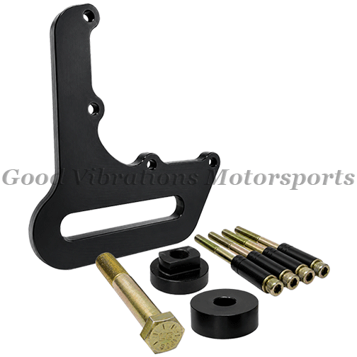 IDLER BRACKET KIT- BLOWER MOUNT w/ EXTRA SPACER - BLACK