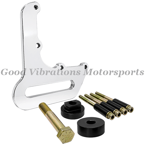 IDLER BRACKET KIT- BLOWER MOUNT w/ EXTRA SPACER - POLISHED