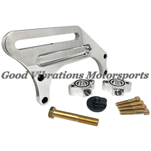 IDLER BRACKET KIT- ENGINE MOUNT BBC - POLISHED