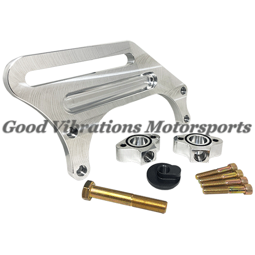 IDLER BRACKET KIT- ENGINE MOUNT BBC - MACHINE FINISH