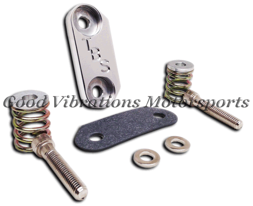 TBS BILLET BACKFIRE VALVE KIT. POLISHED