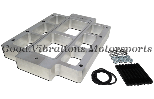 BLOWER SPACER ASSEMBLY BILLET ALUM 2in w/ MOUNTING HARDWARE