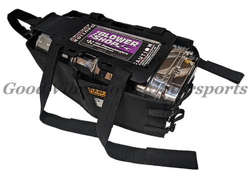 BLOWER RESTRAINT w/  BALLISTIC BAG & HARDWARE 18in STRAPS. LARGE BLOWER sfi 14.2 ___/___    ___