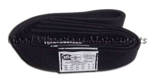 BLOWER RESTRAINT ADJUSTABLE Black Nomex STRAPS (4ea) sfi 14.1  ___/___    _