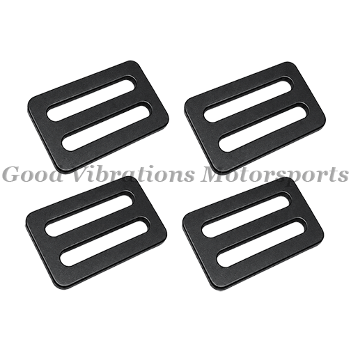STEEL 3-BAR 2in WIDE. BLACK (SET OF 4)