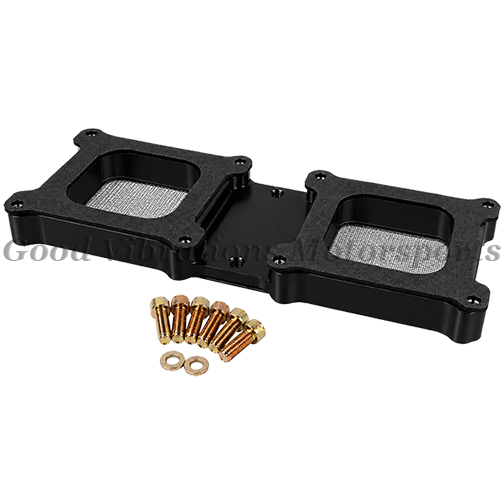DUAL CARB BILLET ADAPTER KIT 6-14.71 Black
