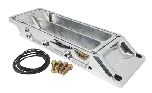 ADAPTER HIGH FLOW RAM 6-14.71 BLOWER 13.25in C-C. (Polished)