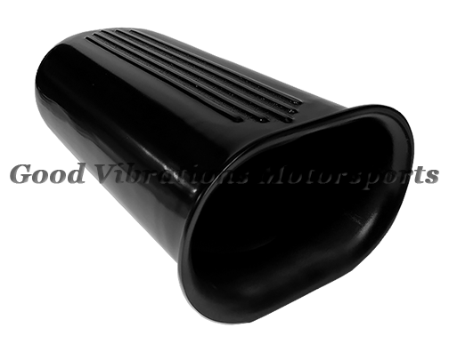 DUAL 4150 CARB SCOOP w/o FILTERS. POLISHED & BLACK ANODIZED*