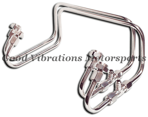 DUAL DBL PUMP DEMON FUEL LINE KIT -POL SS