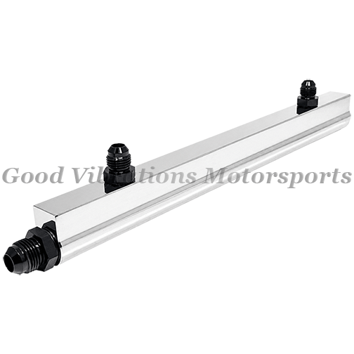 DUAL CARB FUEL LOG BILLET ALUM w/ FITTINGS FOR 4150 FUEL LINE KITS