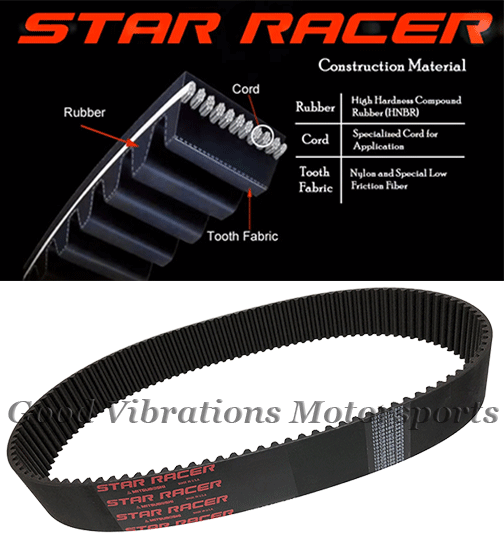 BLOWER BELT 14mm 1568 (61.72  x 3in) STAR RACER
