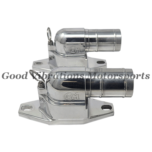 BILLET BREATHERS SET. 1.25in STRAIGHT Polished pr