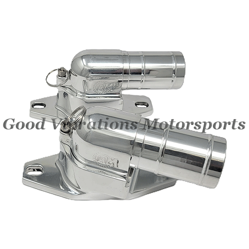 BILLET BREATHERS SET. 1.25in 20 DEGREES RIGHT & STRAIGHT Polished pr