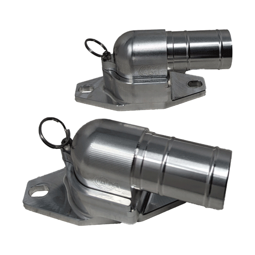 BILLET BREATHERS SET. 1.50in 20 DEGREES RIGHT & STRAIGHT pr