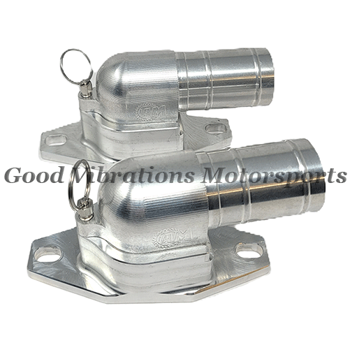 BILLET BREATHERS SET. 1.25in 10 DEGREES LEFT & STRAIGHT pr