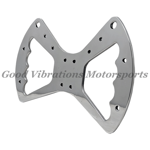 S&W 1in DEEP DRAGSTER WHEEL w/ DRILLED 4 HOLE NO GRIPS - POLISHED