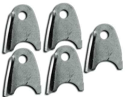 TAB LH GUSSET MILD STEEL .125 THICK 3/8 HOLE 5pk