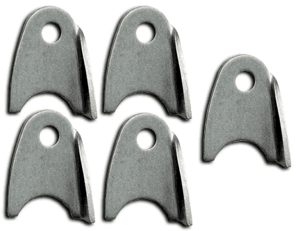 TAB RH GUSSET MILD STEEL .125 THICK 3/8 HOLE 5pk