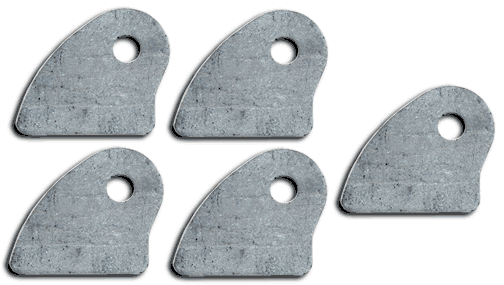 TAB CHROMOLY .125 THICK 3/8 HOLE 5pk