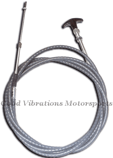 (TEE-HANDLE) CABLE GROOVE & THREADED - CUSTOM (SPECIFY TRAVEL & LENGTH)