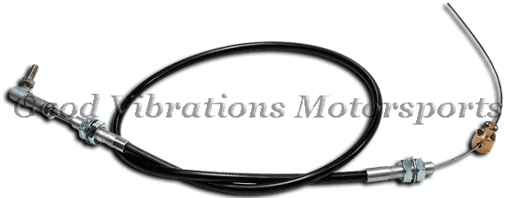 UNIVERSAL THROTTLE CABLE CARBS 24in (BLACK)