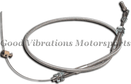 UNIVERSAL THROTTLE CABLE CARBS 24in STAINLESS STEEL