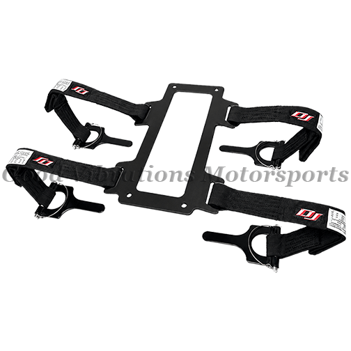BLOWER RESTRAINT w/ HRDWR SML 4 HOLE 18in ALL BLACK sfi 14.1 ___/___    ___